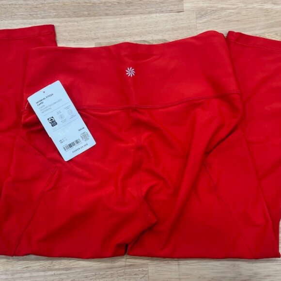Interval Stash High Rise Capri Sleek PowerMove fabric, Red, M/T - Picture 5 of 6